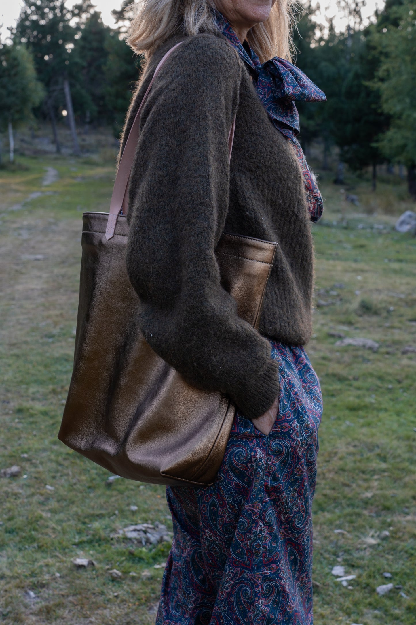 Bolso estilo shopper de piel SOPHIE