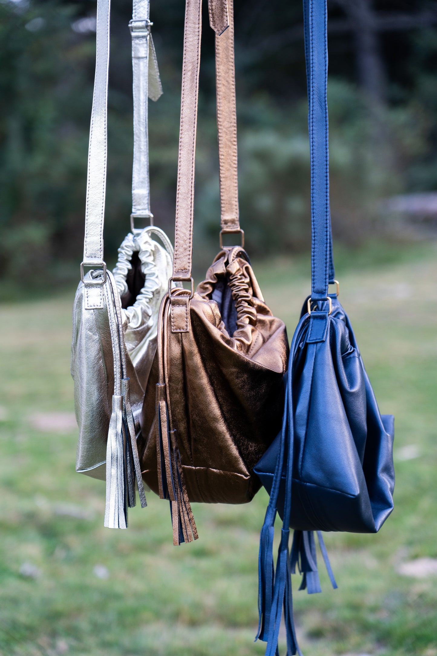 Small leather crossbody bag POPPY