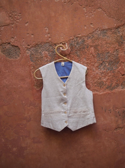 Chaleco LIA color lino natural